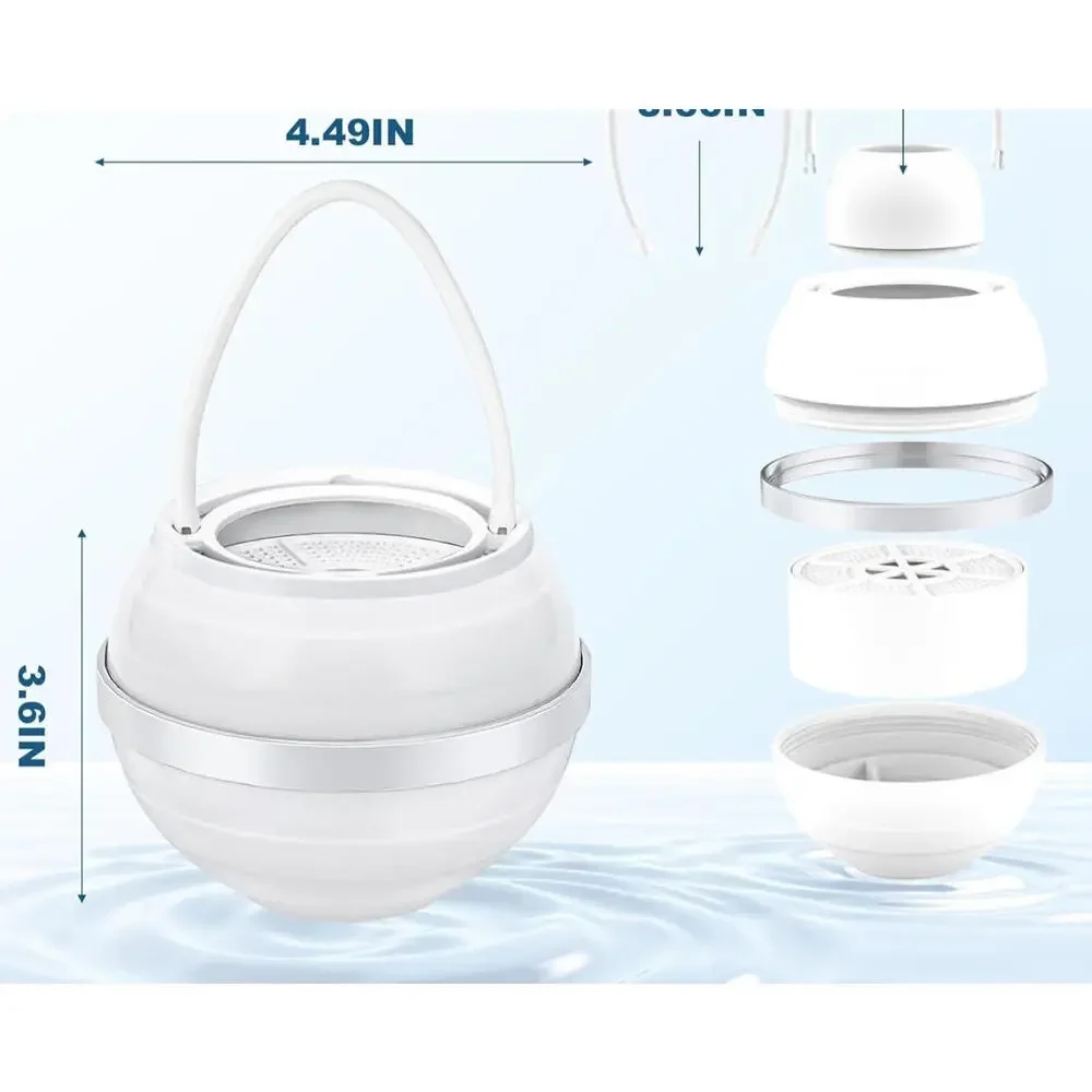 Bath Filter for Tub 8 Stages Bath Filter Pure Water White Water Filter Portable
